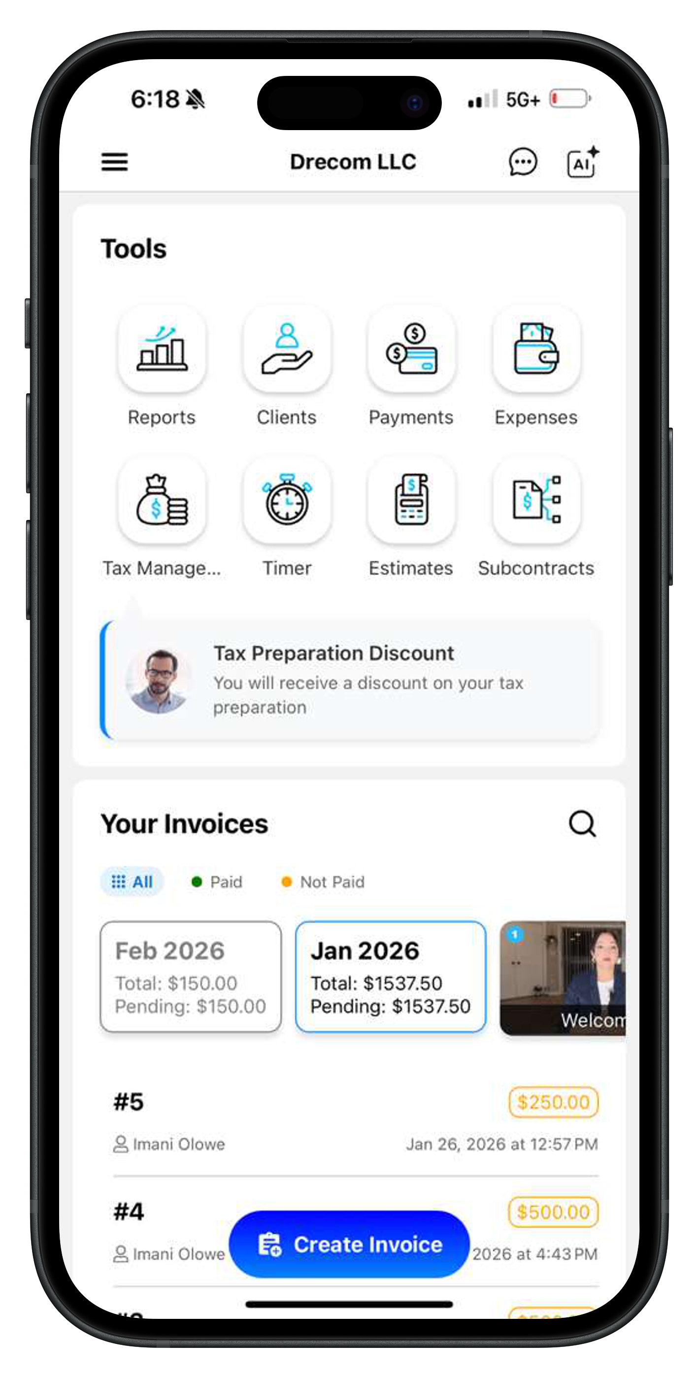 EasyInvoice invoicing app